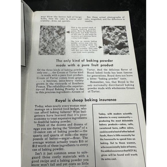 Vintage Royal Baking Powder Cook Book 1940 Paperback 64 pages - Picture 4 of 11